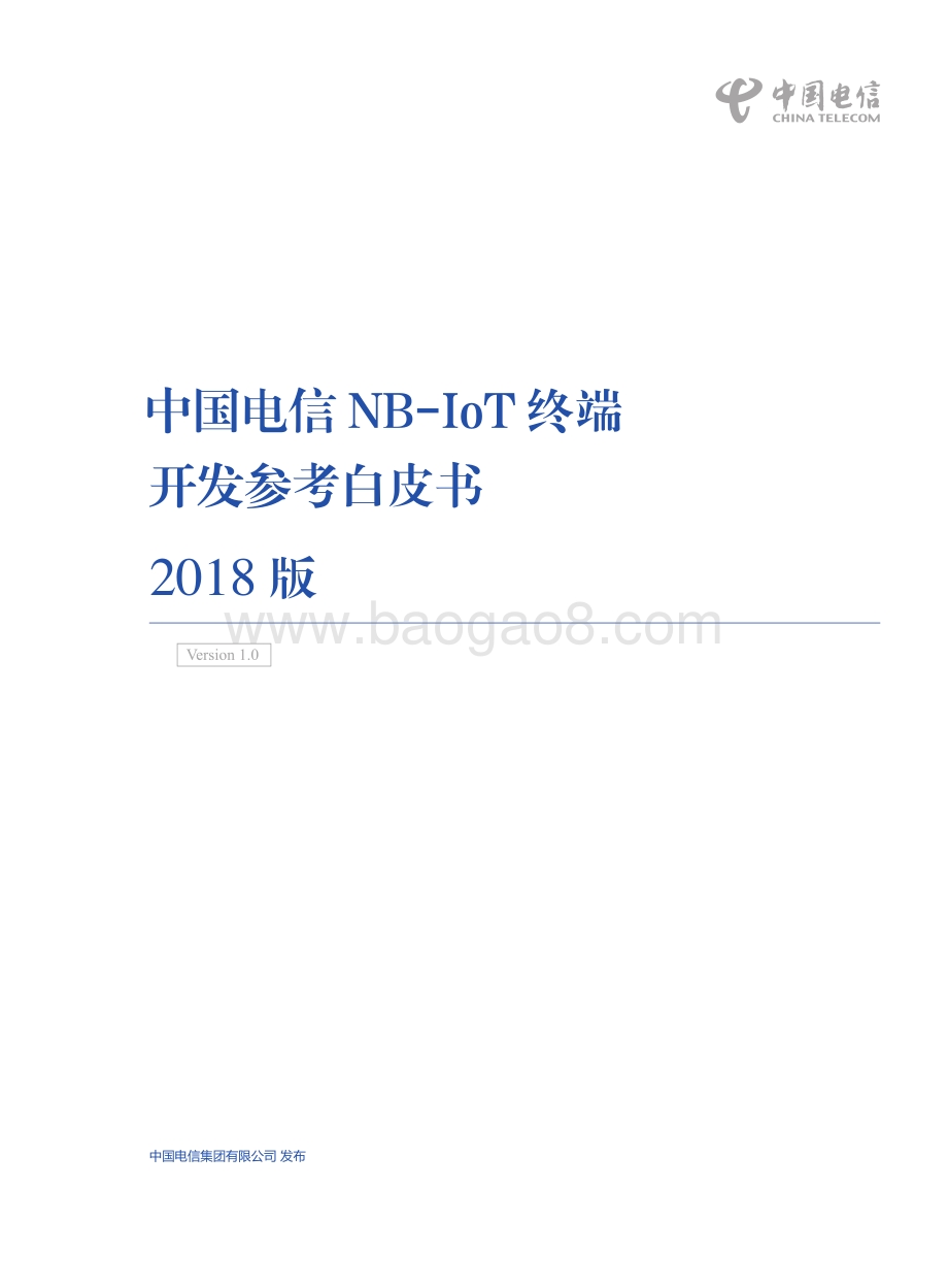 2018版中国电信NB-IoT终端开发参考白皮书.pdf_第1页
