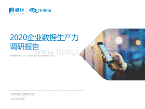 2020企业数据生产力调研报告.pdf