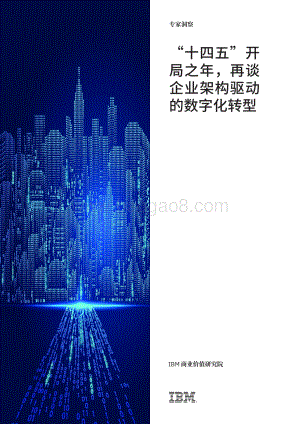 “十四五”开局之年再谈企业架构驱动的数字化转型.pdf