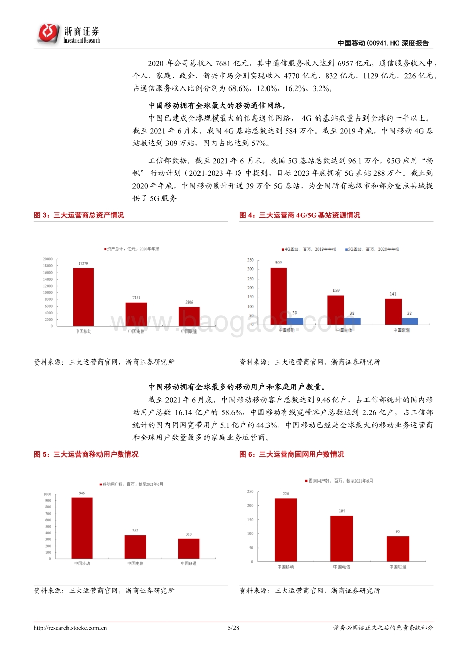 中国移动深度报告：低估的全球领先电信运营商.pdf_第5页