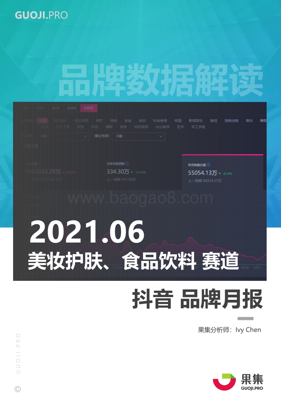 2021年6月美妆护肤、食品饮料赛道抖音品牌月报.pdf_第1页
