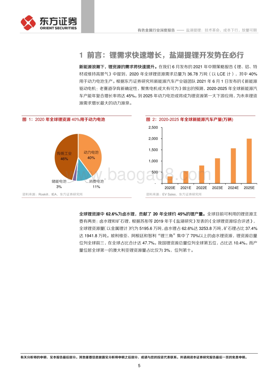 锂行业深度②：盐湖提锂：技术革命成本下行放量可期.pdf_第5页
