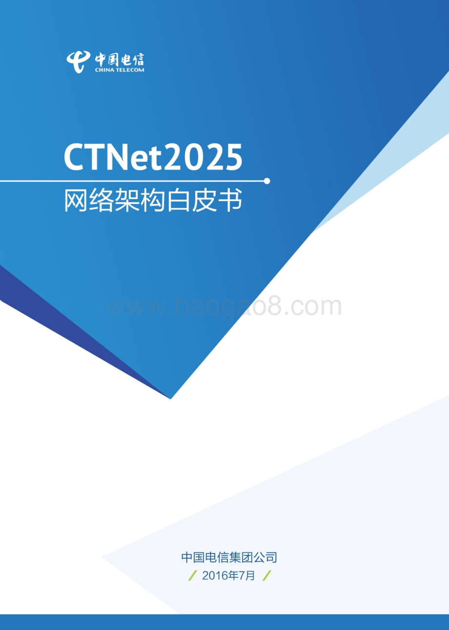 中国电信CTNet2025网络架构白皮书.pdf_第1页