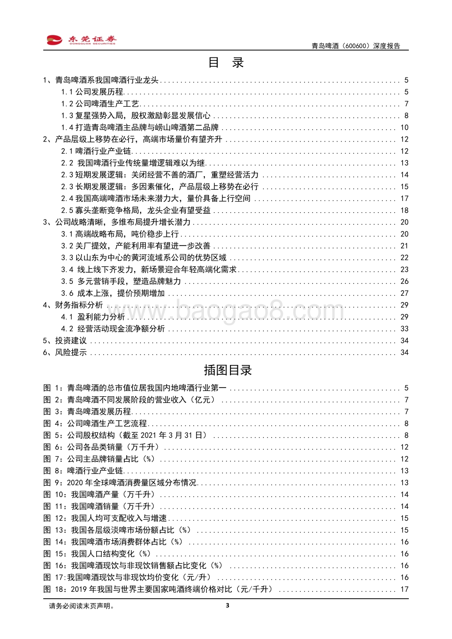 青岛啤酒深度报告：高端战略赋能推动百年青啤再上行.pdf_第3页