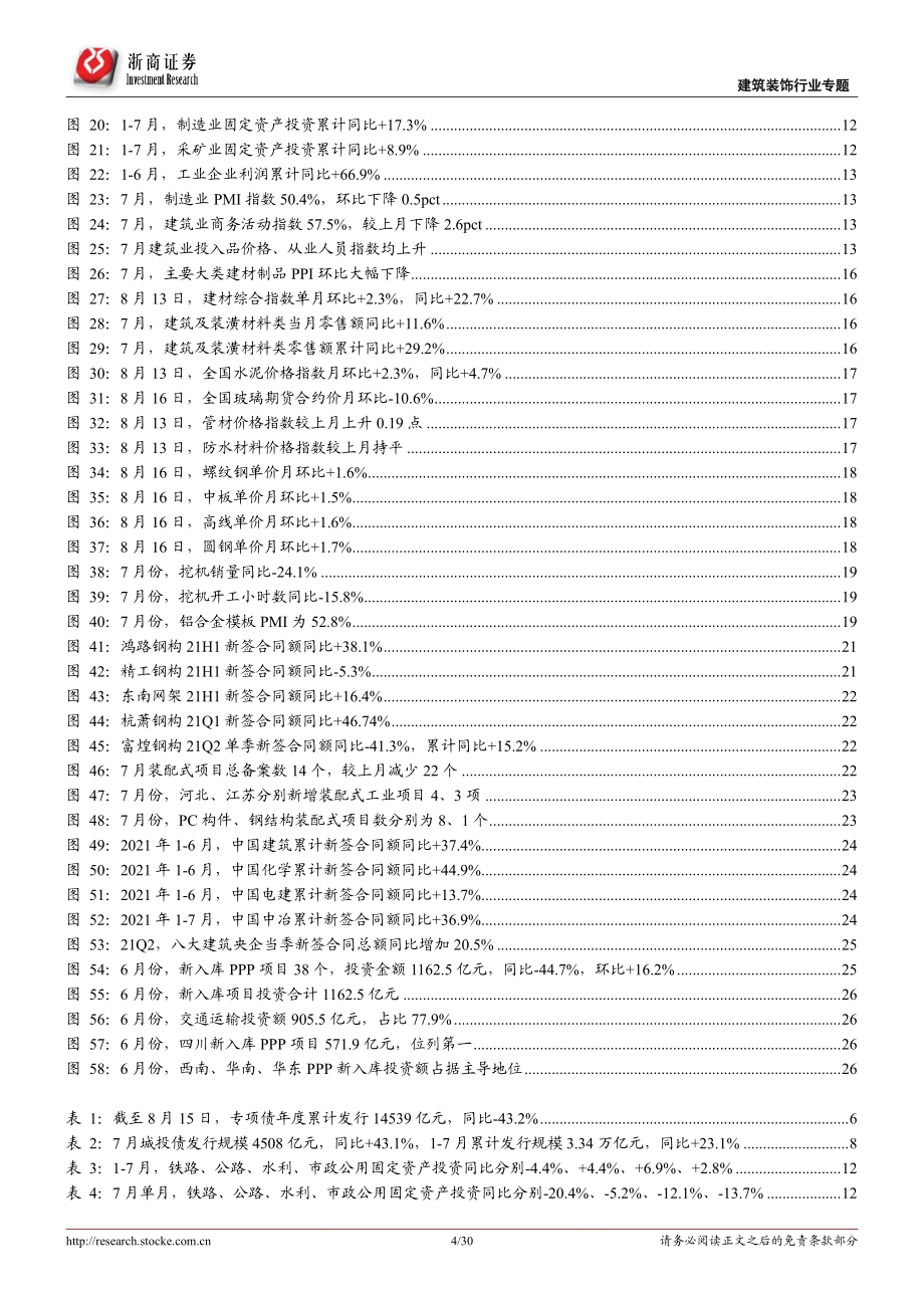 建筑装饰行业专题报告：施工迎旺季、基建提预期继续看好建筑央企、装配式板块.pdf_第4页