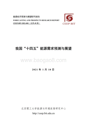 我国“十四五”能源需求预测与展望.pdf