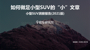 2021版小型SUV洞察报告.pdf