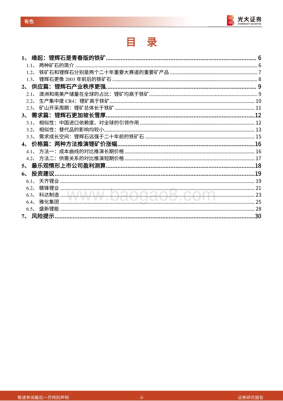 碳酸锂产业链深度研究报告之三：锂矿石VS铁矿石：青似于蓝而胜于蓝.pdf_第3页