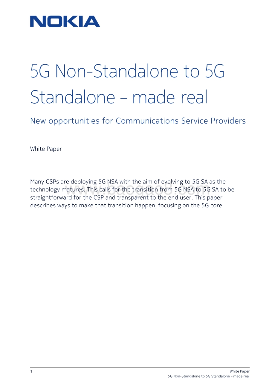 从5G NSA到5G SA（英文版）.pdf_第1页