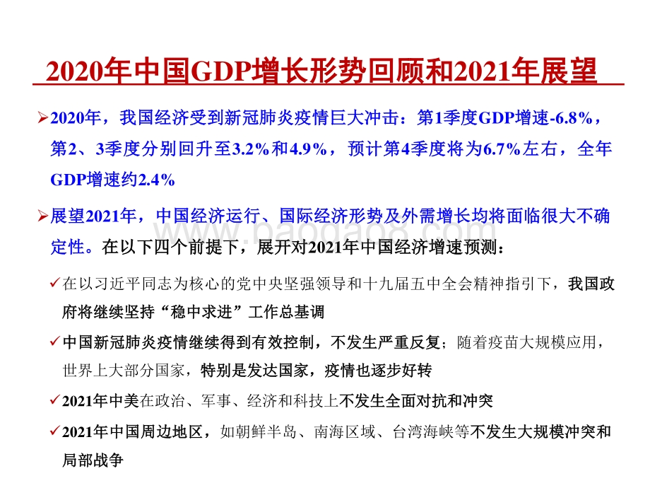 2021年中国主要经济指标预测报告.pptx_第5页