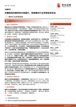 建材行业转债梳理：供需格局改善带来价格提升梳理建材行业转债投资机会.pdf
