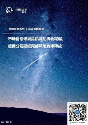 高收益债2021年上半年回顾及下阶段展望.pdf