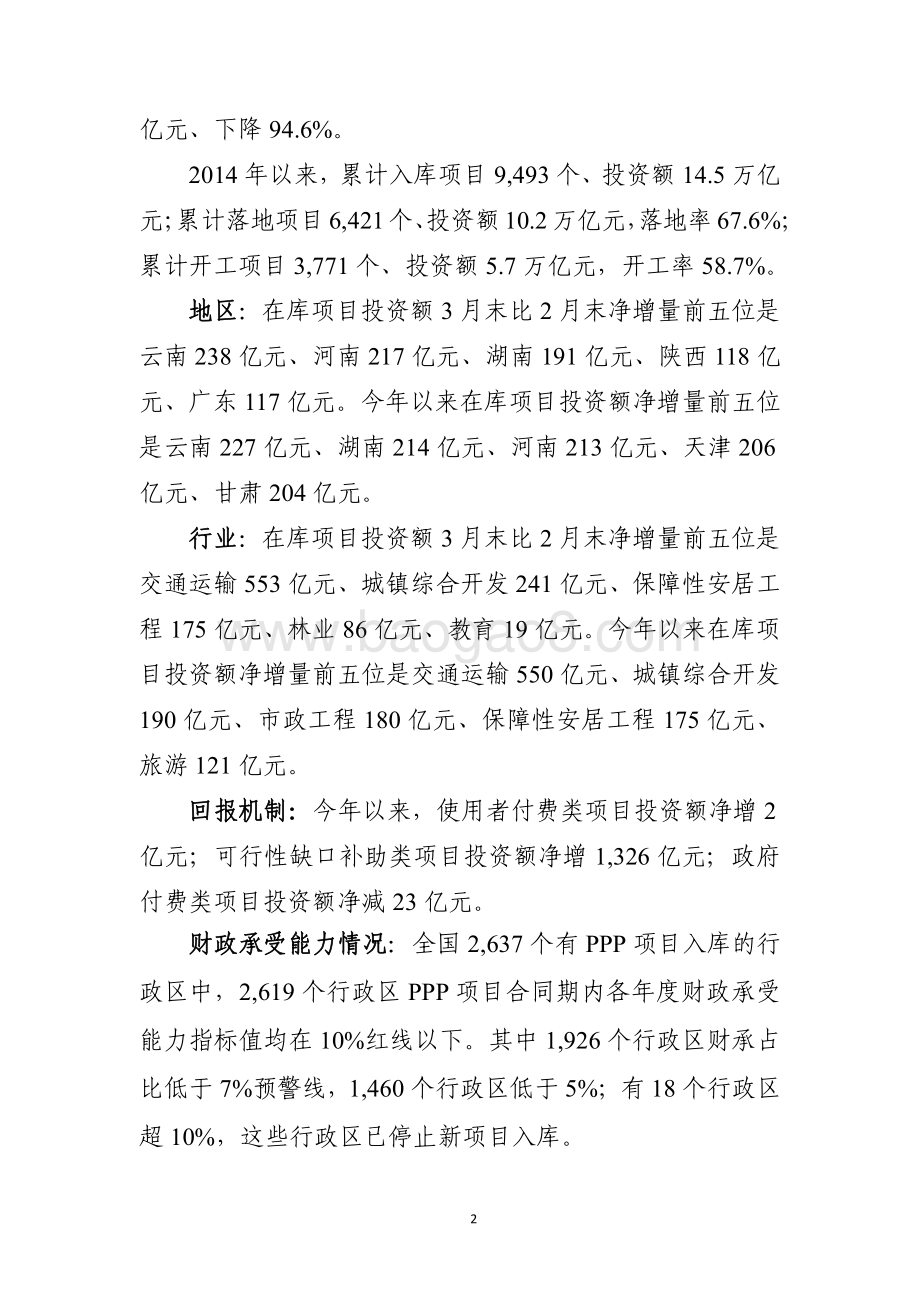 全国PPP综合信息平台管理库项目2020年3月报.pdf_第2页