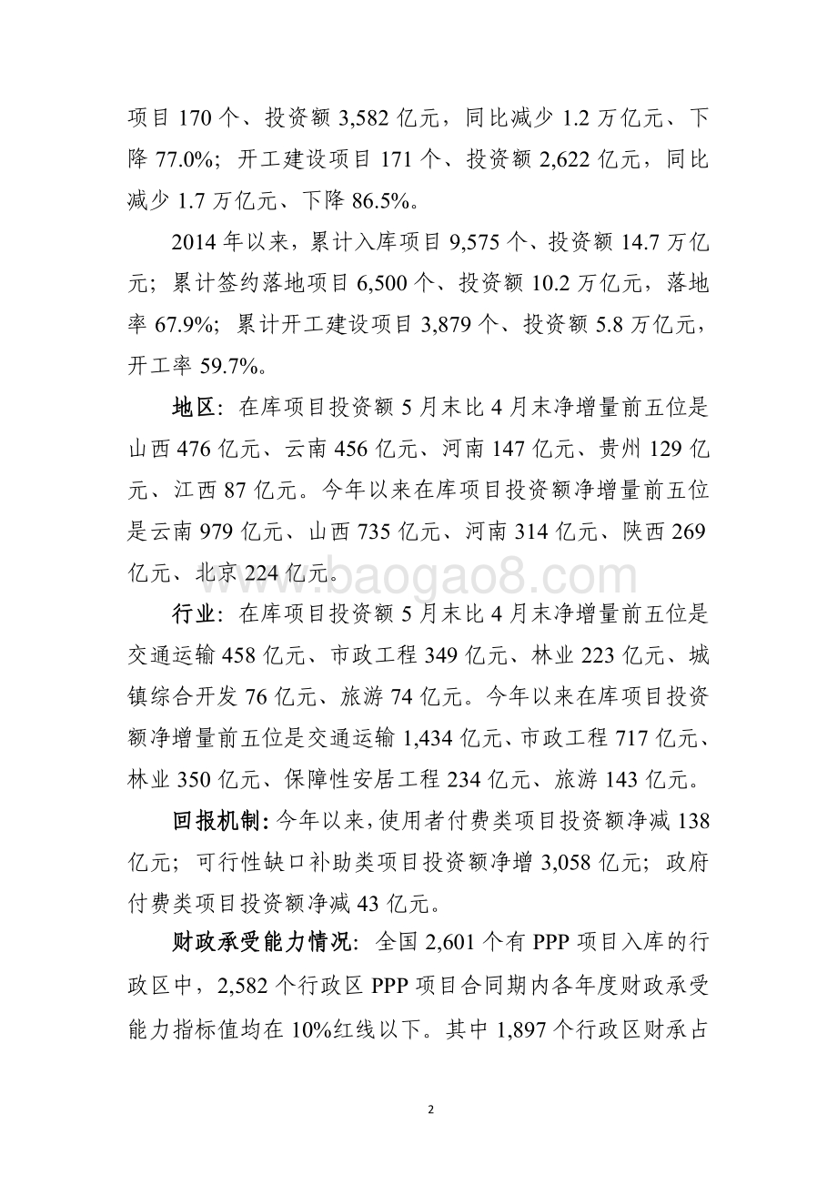 全国PPP综合信息平台管理库项目2020年5月报.pdf_第2页