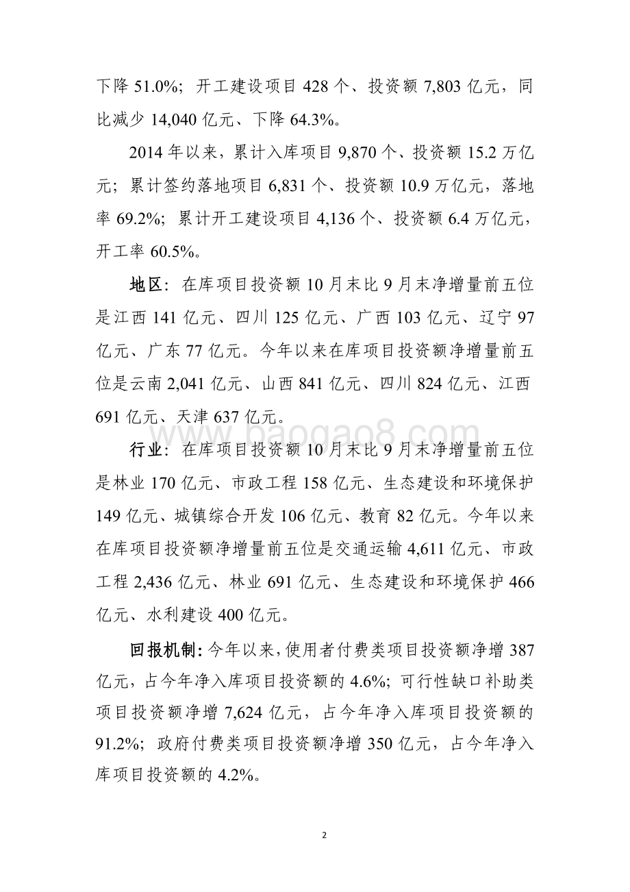 全国PPP综合信息平台管理库项目2020年10月报.pdf_第2页