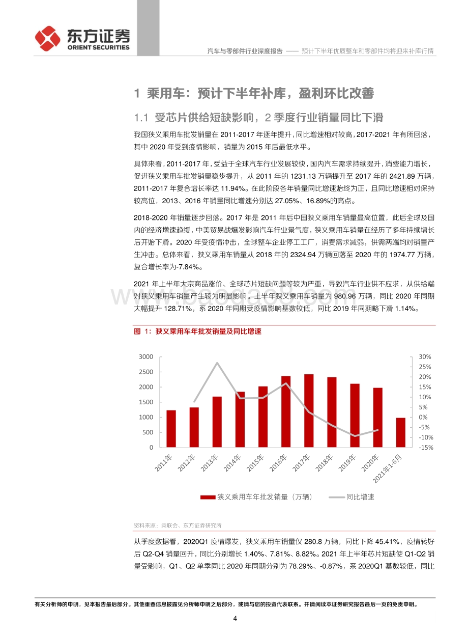 主要汽车公司中报前瞻：预计下半年优质整车和零部件均将迎补库行情.pdf_第4页