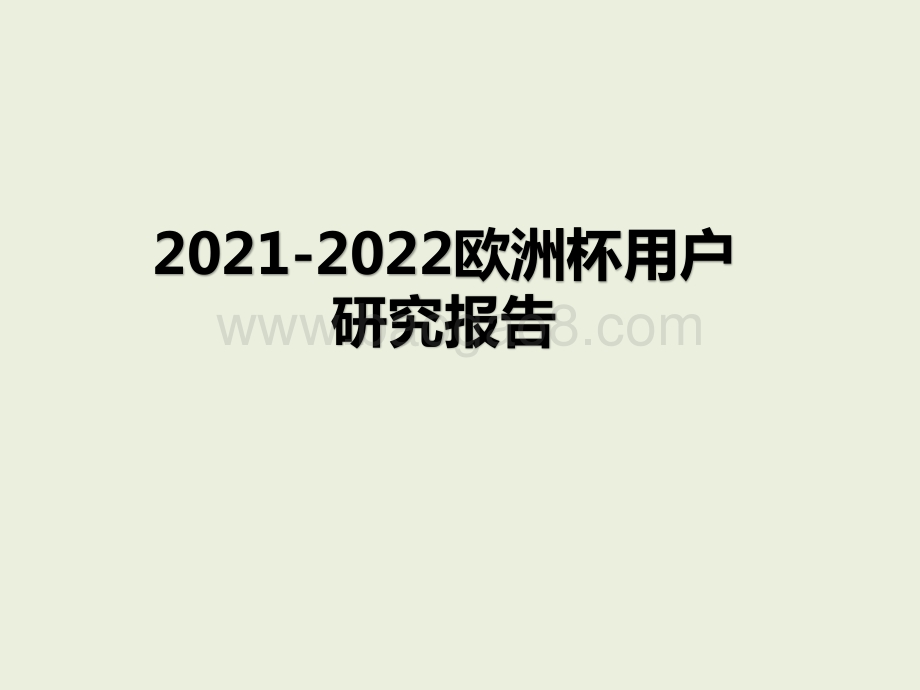 2021-2022欧洲杯用户研究报告.pptx_第1页