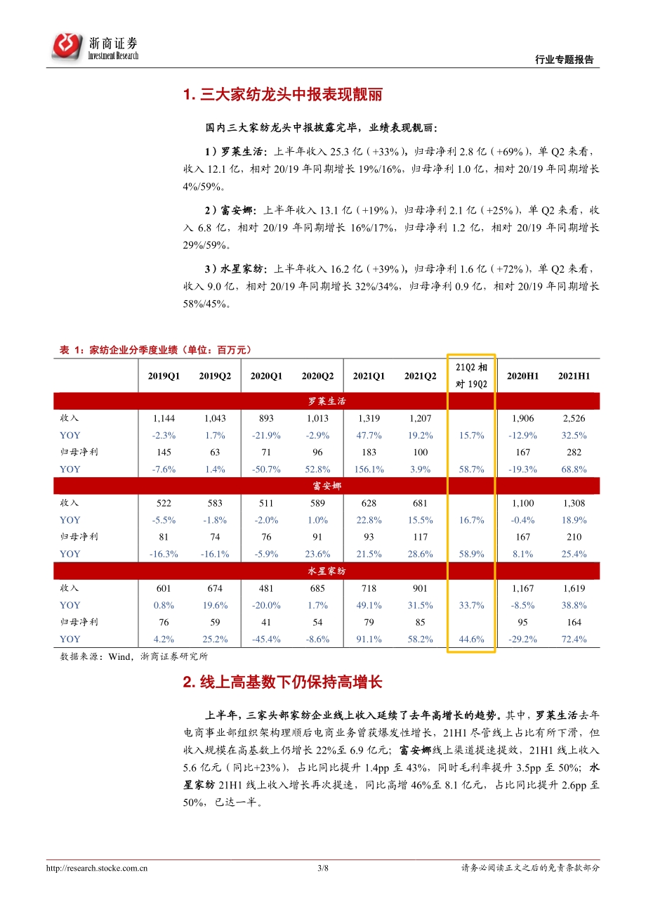 家纺行业专题报告：稳健增长逻辑具备估值处于历史大底部.pdf_第3页