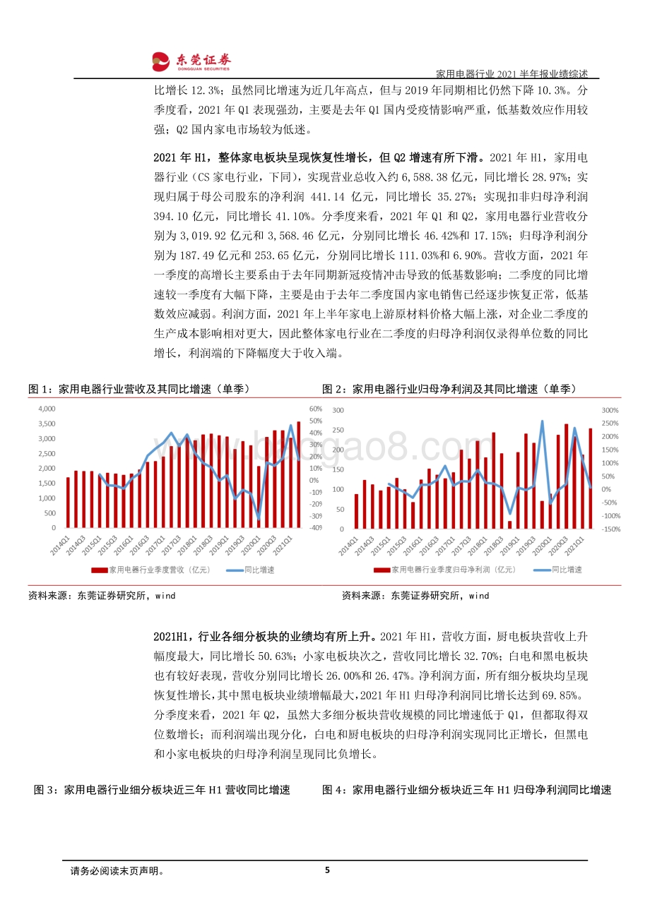 家用电器行业2021半年报业绩综述.pdf_第5页