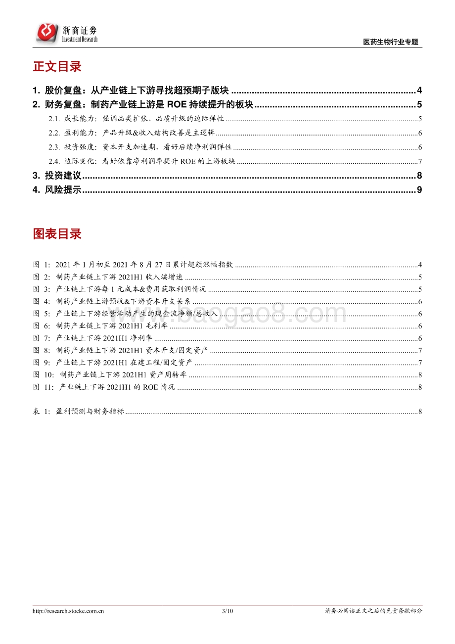 制药产业链上游公司2021年中报总结.pdf_第3页