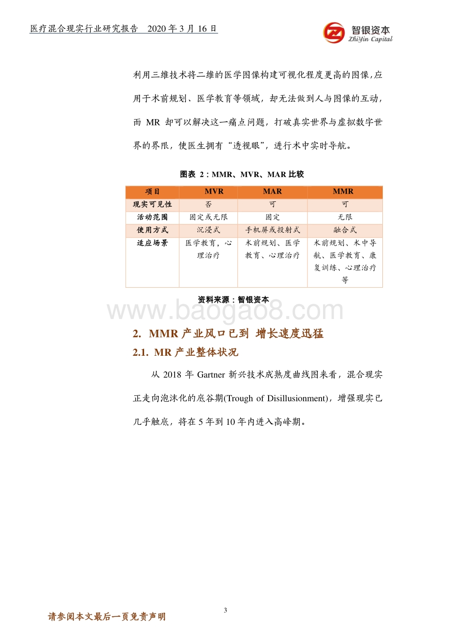 MMR新赛道行业研究报告：医疗混合现实不止所见超乎想象.pdf_第3页