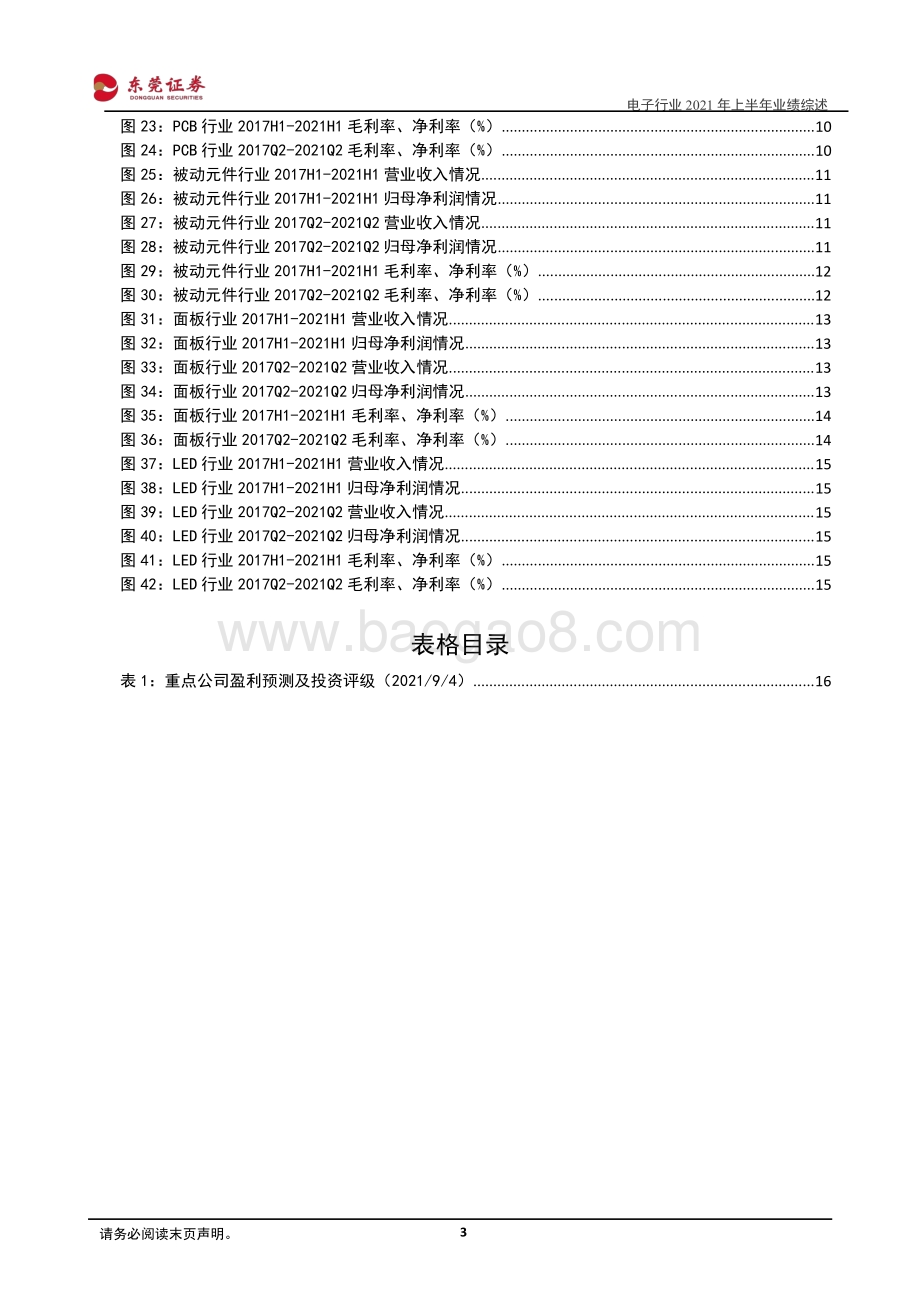 电子行业2021年上半年业绩综述.pdf_第3页