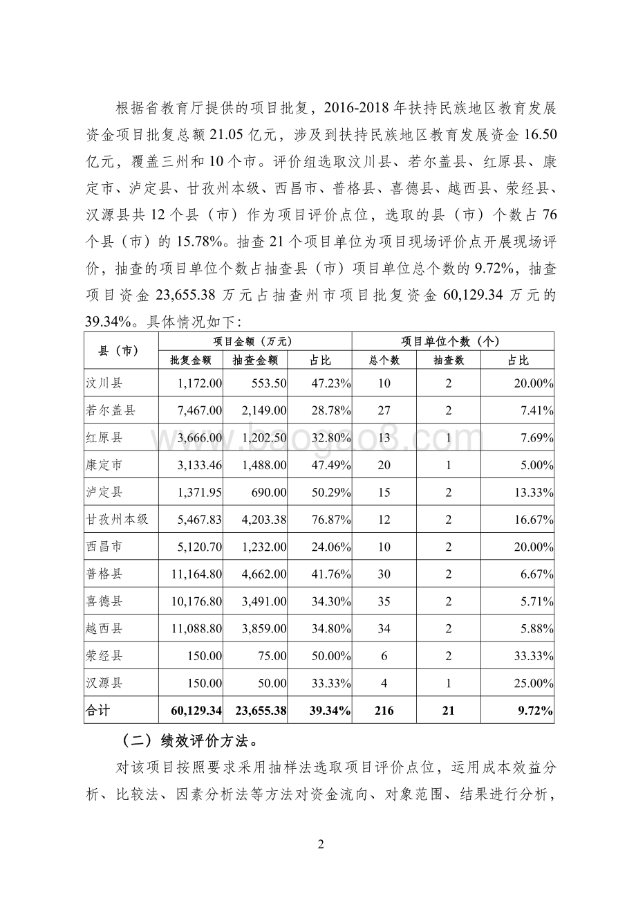 2016-2018年扶持民族地区教育发展资金项目支出绩效评价报告（四川）.pdf_第2页
