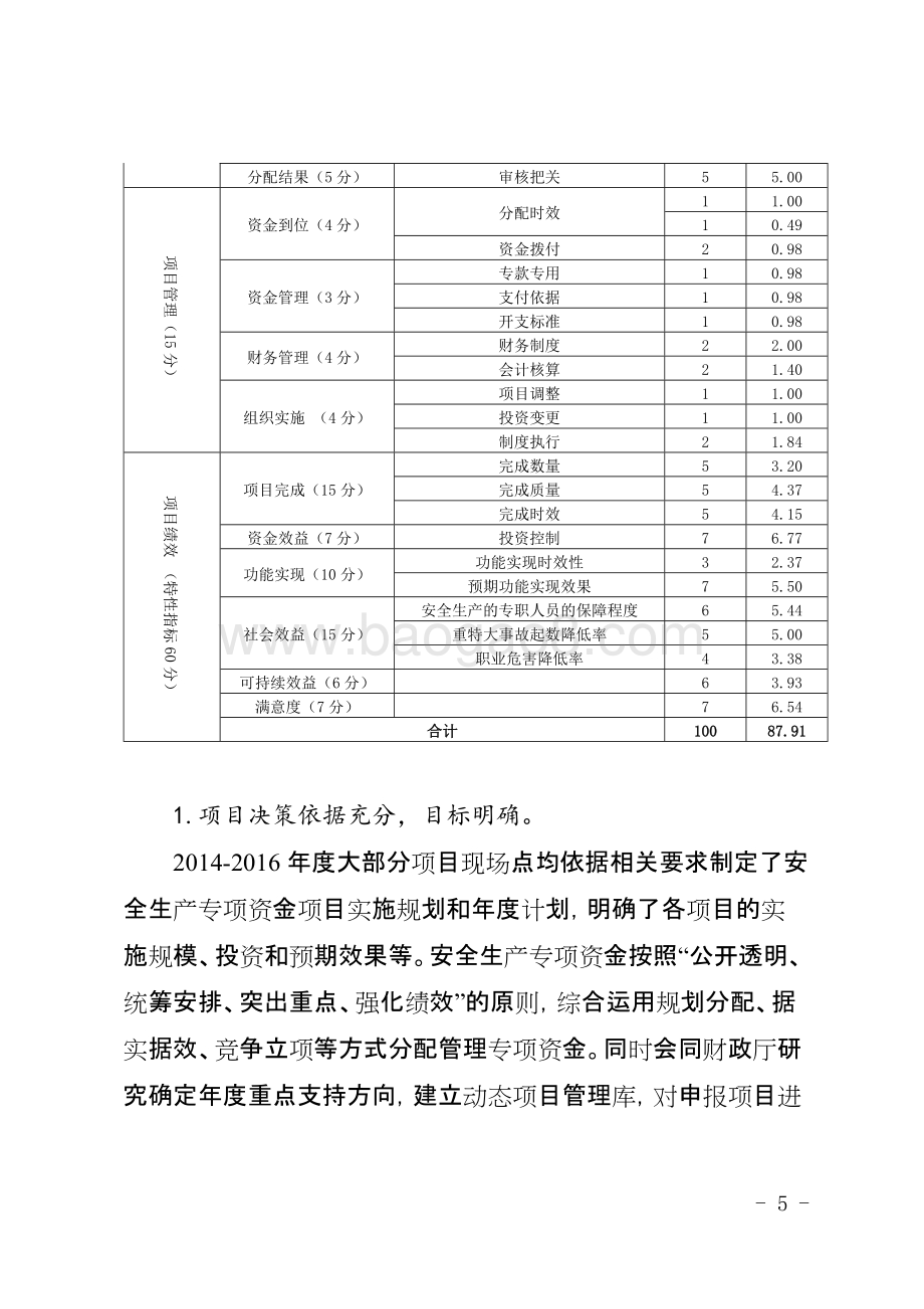 2014-2016年度安全生产专项资金项目绩效评价报告（四川）.docx_第5页