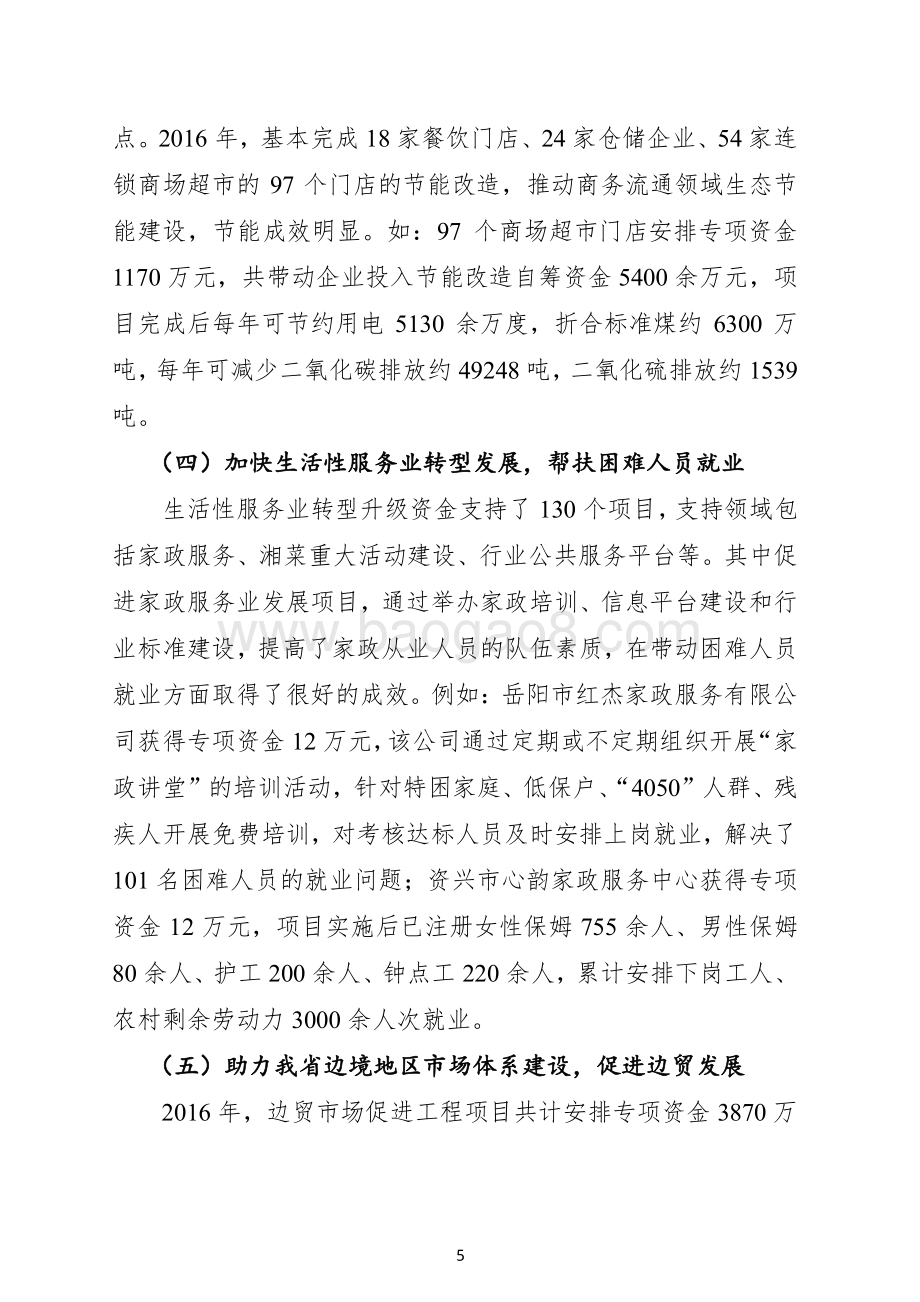 2016年流通产业促进专项绩效评价报告（湖南）.pdf_第5页