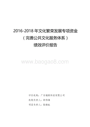 2016-2018年文化繁荣发展专项资金（完善公共文化服务体系）绩效评价报告.pdf