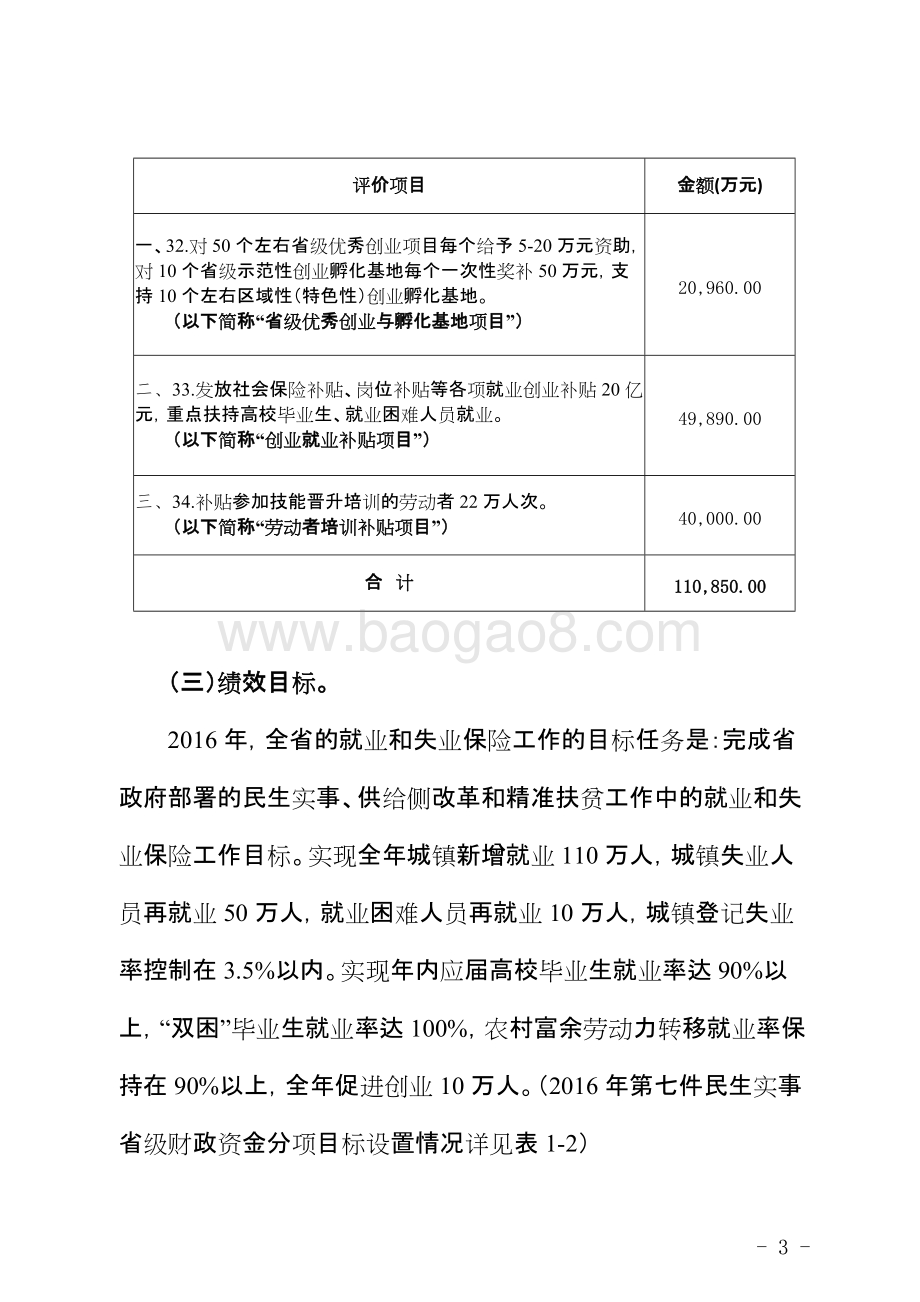 2016年十件民生实事（第七件事：促进创业就业）省级财政资金使用绩效评价报告.doc_第5页
