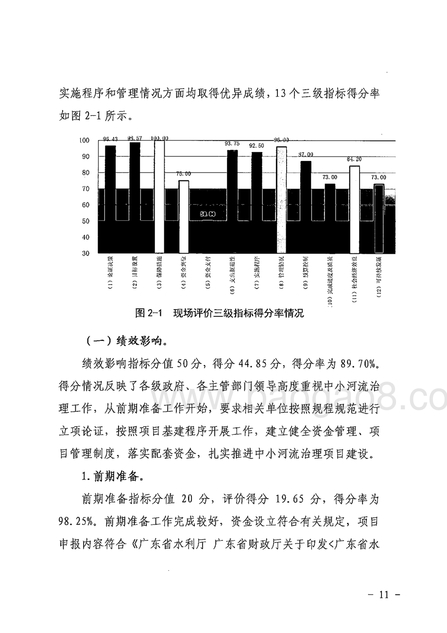 2015年山区五市中小河流治理省级补助资金绩效评价结果的报告.pdf_第5页