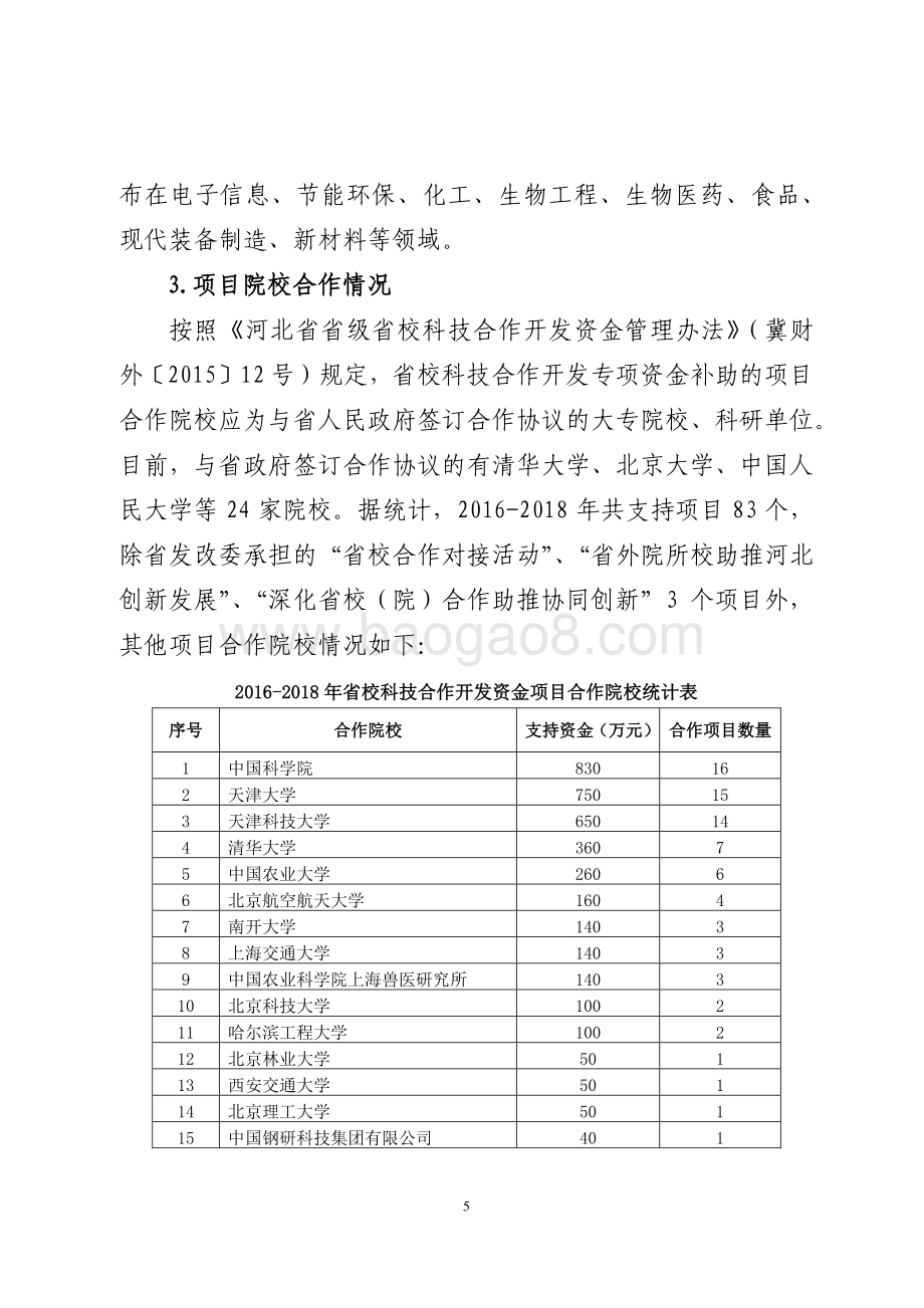 2016-2018年重点研发专项资金-省校科技合作开发专项资金绩效评价报告.pdf_第5页