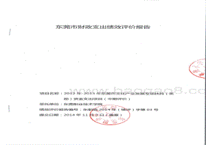 2012年-2013年东莞市文化产业发展专项扶持（奖励）资金支出项目第三方重点绩效评价报告.pdf