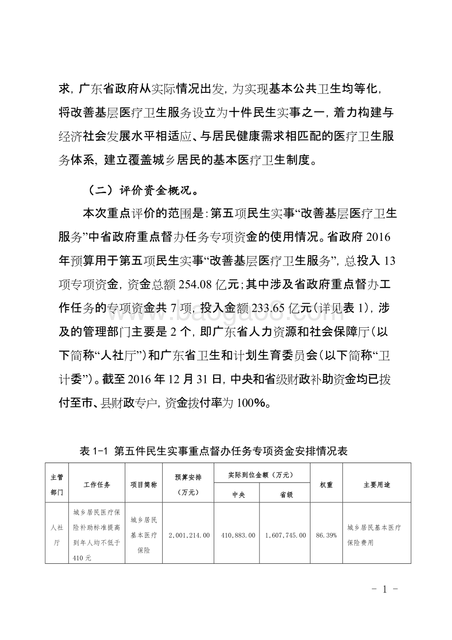 2016年十件民生实事（第五件事：改善基层医疗卫生服务）省级财政资金使用绩效评价报告.doc_第4页