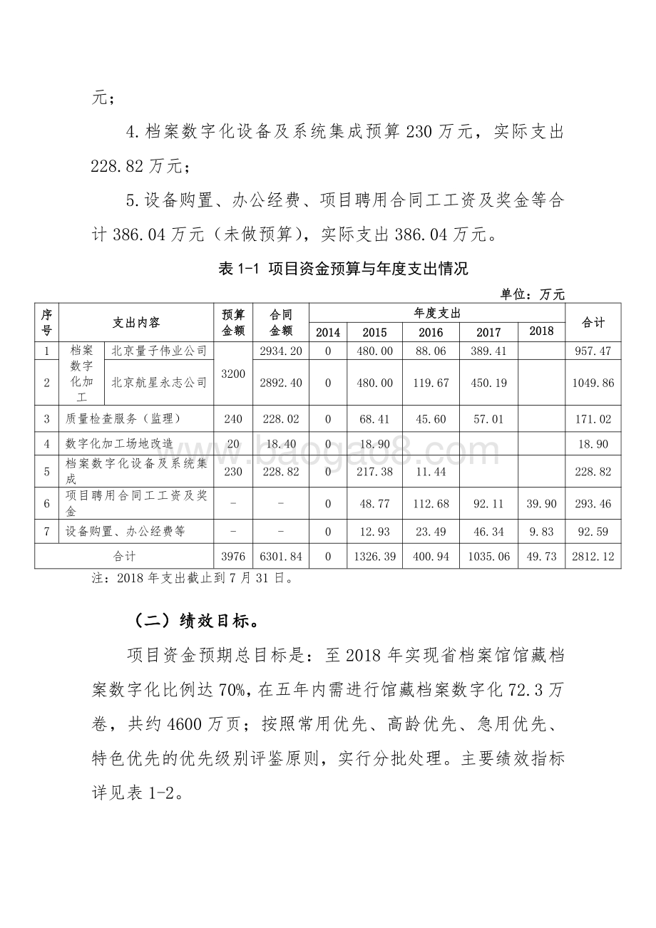 2014-2018年省档案馆馆藏档案数字化项目资金绩效评价报告.pdf_第3页