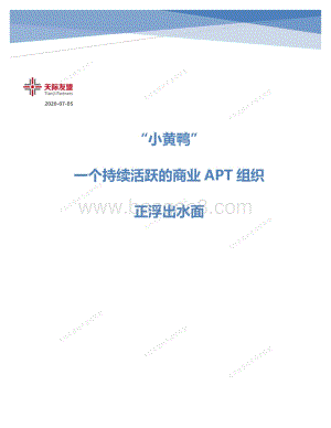 “小黄鸭”：一个持续活跃的商业APT组织正浮出水面.pdf