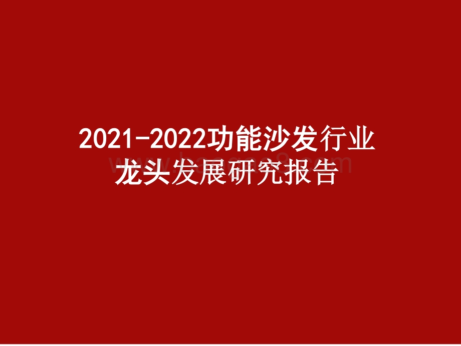 2021-2022功能沙发行业龙头发展研究报告.pptx_第1页