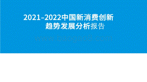 2021-2022中国新消费创新趋势发展分析报告.pdf