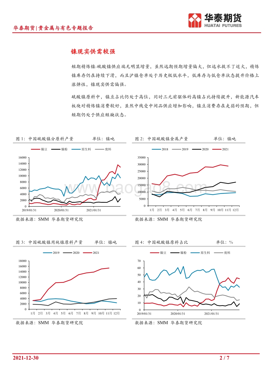 20211231-华泰期货-贵金属与有色专题报告_低库存提升镍价上涨弹性_短期偏强思路对待_7页_1mb.pdf_第2页