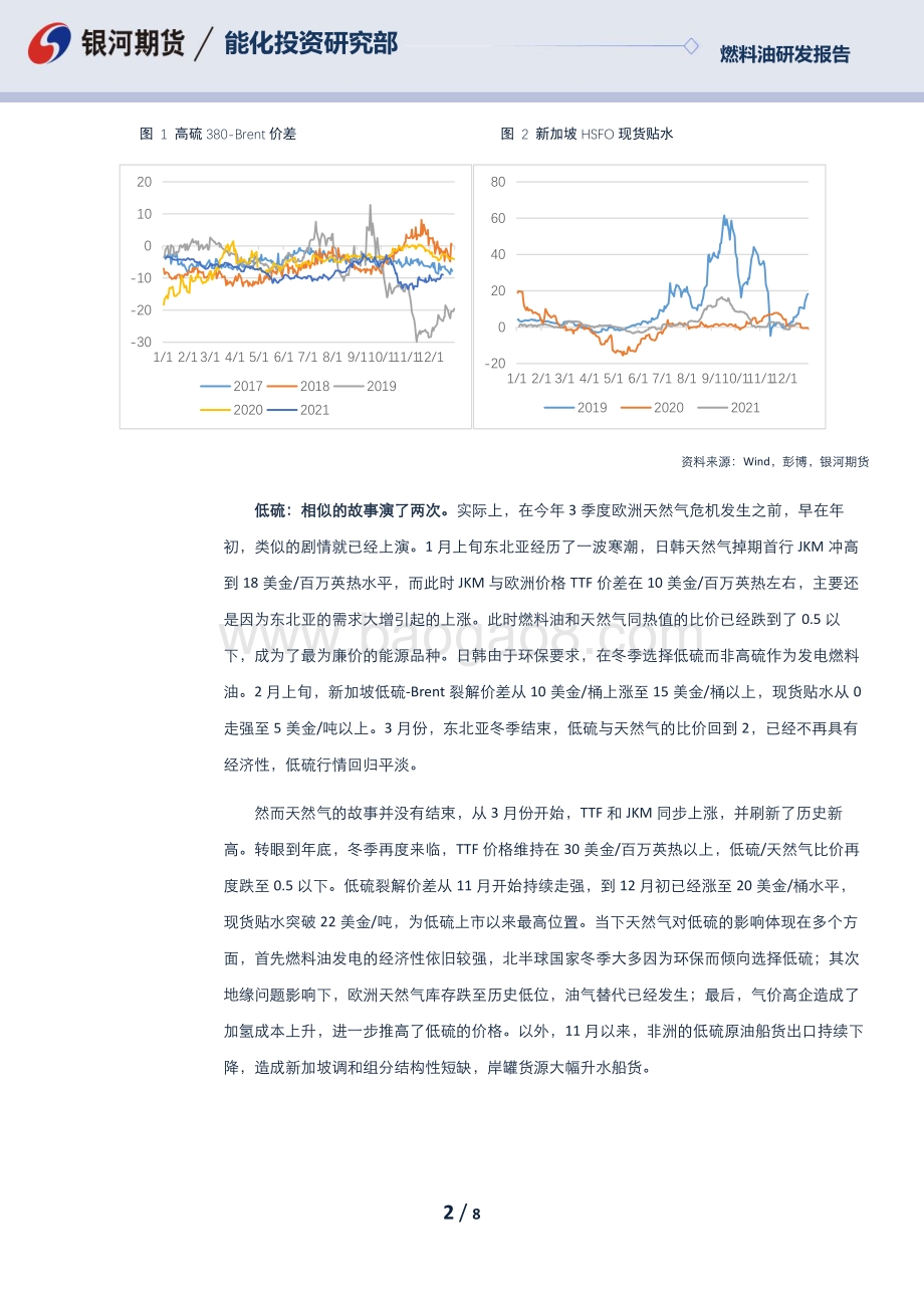 20211231-银河期货-燃料油年报_裂解趋于平稳_寻找阶段性矛盾_8页_1mb.pdf_第2页