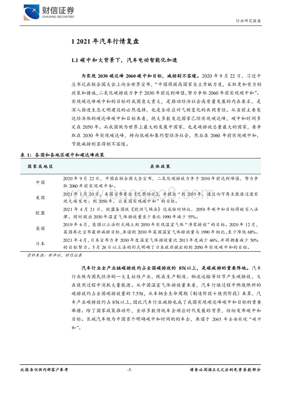 20211227-财信证券-汽车行业定期策略_碳中和大背景下_关注汽车电动智能化机会_34页_3mb.pdf_第5页