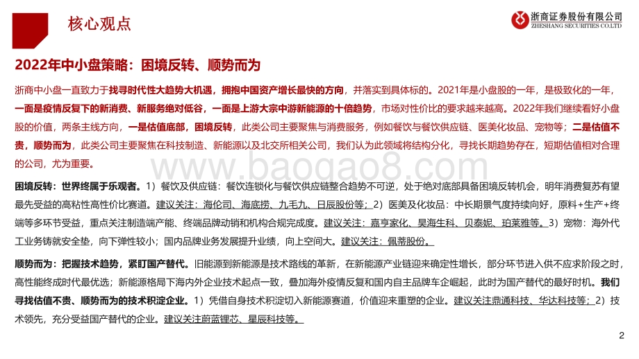 20211231-浙商证券-中小盘2022年度投资策略_困境反转_顺势而为_53页_3mb.pdf_第2页