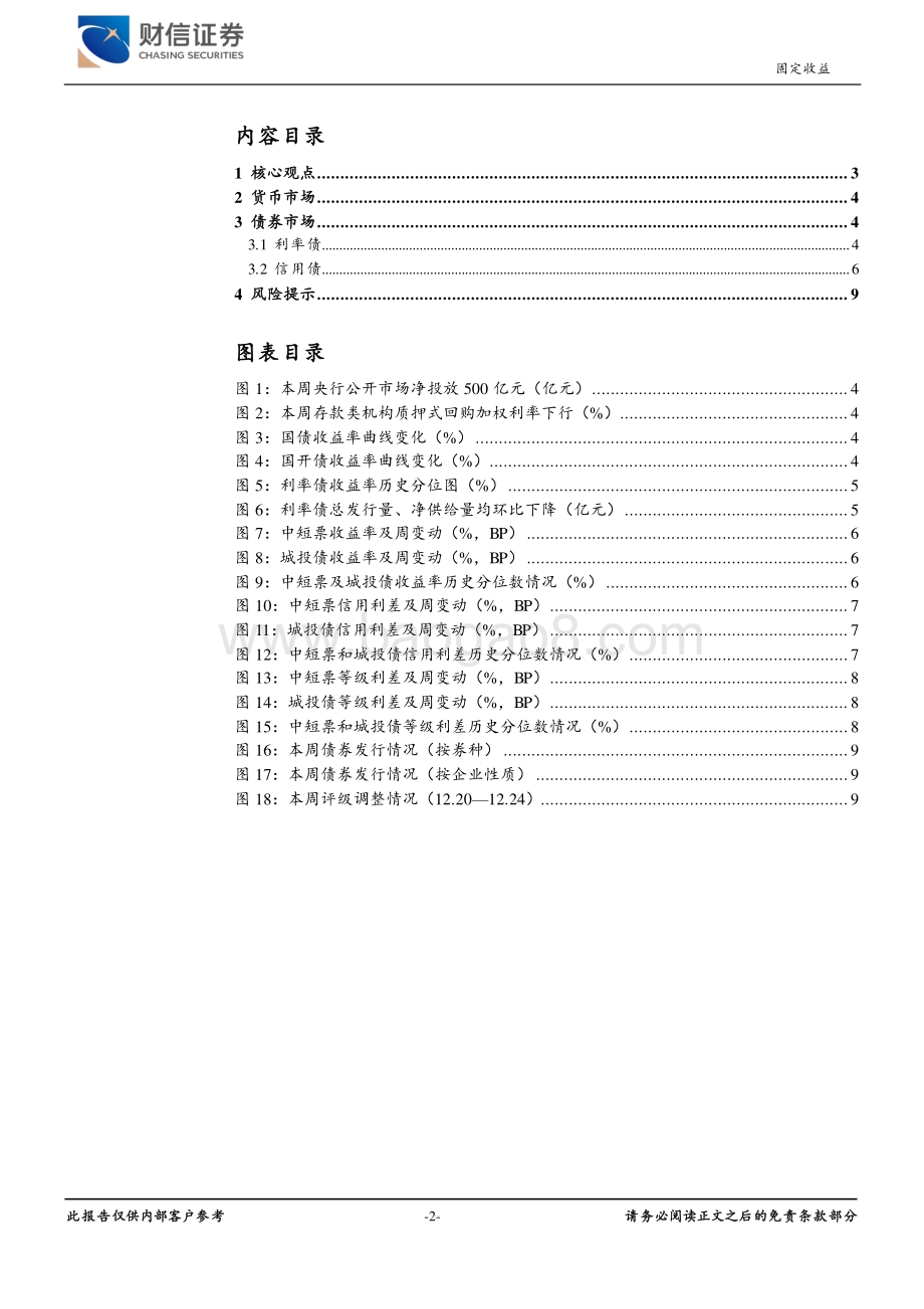 20211227-财信证券-固定收益周报_10Y-1Y国债期限利差收窄_民企地产债仍需谨慎_10页_904kb.pdf_第2页