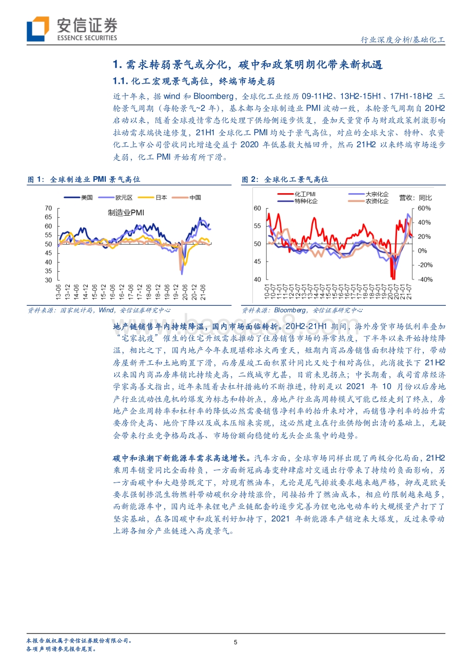 深度报告-20211231-安信证券-基础化工行业深度分析_聚焦景气分化下的碳中和主线_40页_3mb.pdf_第5页