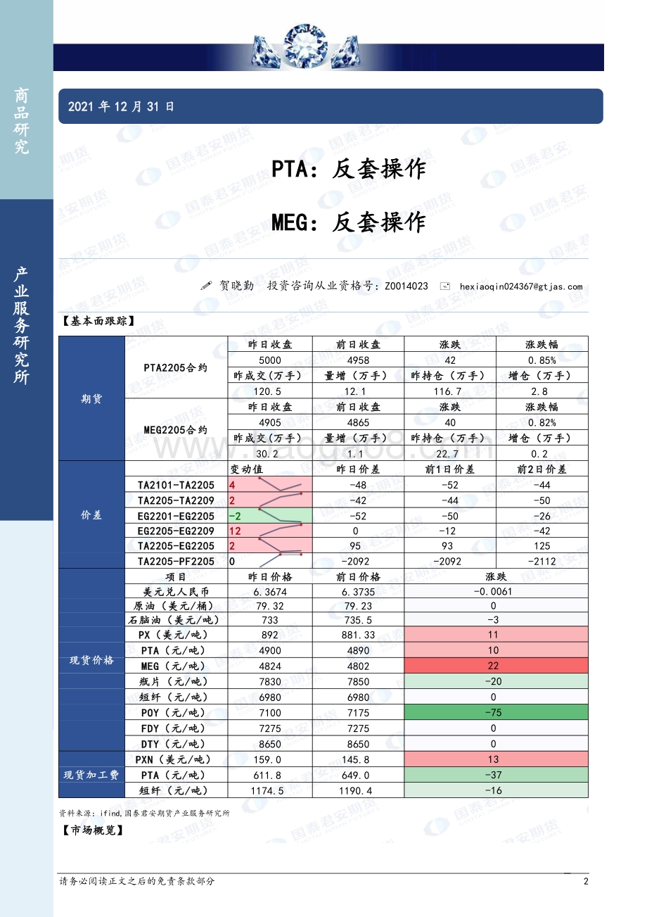 20211231-国泰期货-商品研究晨报-能源化工_18页_1mb.pdf_第2页