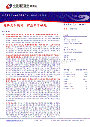 深度报告-20211231-中国银河-中矿资源-002738.SZ-银河证券-中矿资源_002738_铯铷龙头稳固,锂盐新贵崛起-211231_42页_1mb.pdf
