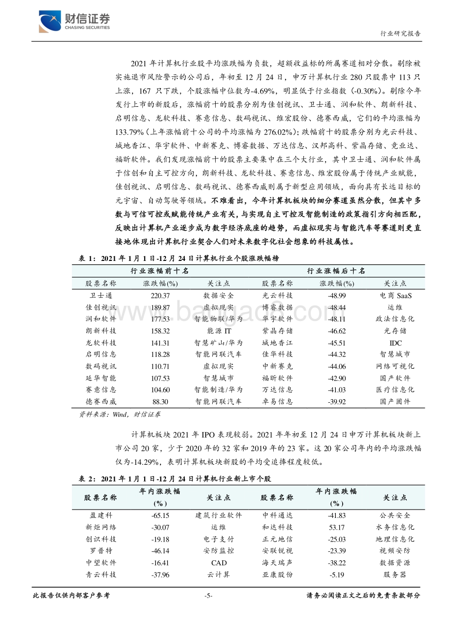 20211228-财信证券-计算机_把握政策与市场双重驱动_聚焦数字经济底座工程_29页_2mb.pdf_第5页