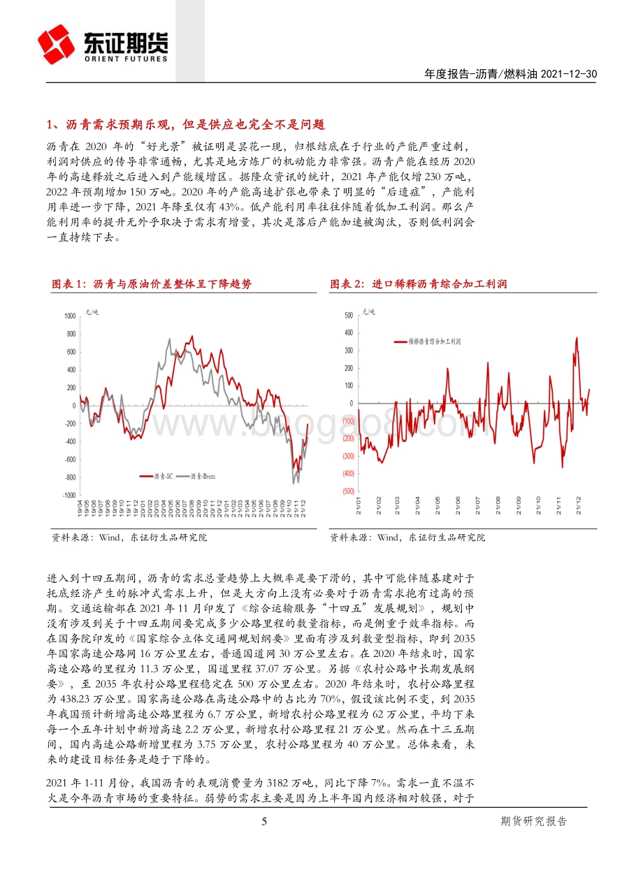 20211230-东证期货-沥青_燃料油年度报告_基建虽可期_但难掩产能严重过剩大格局_20页_2mb.pdf_第5页