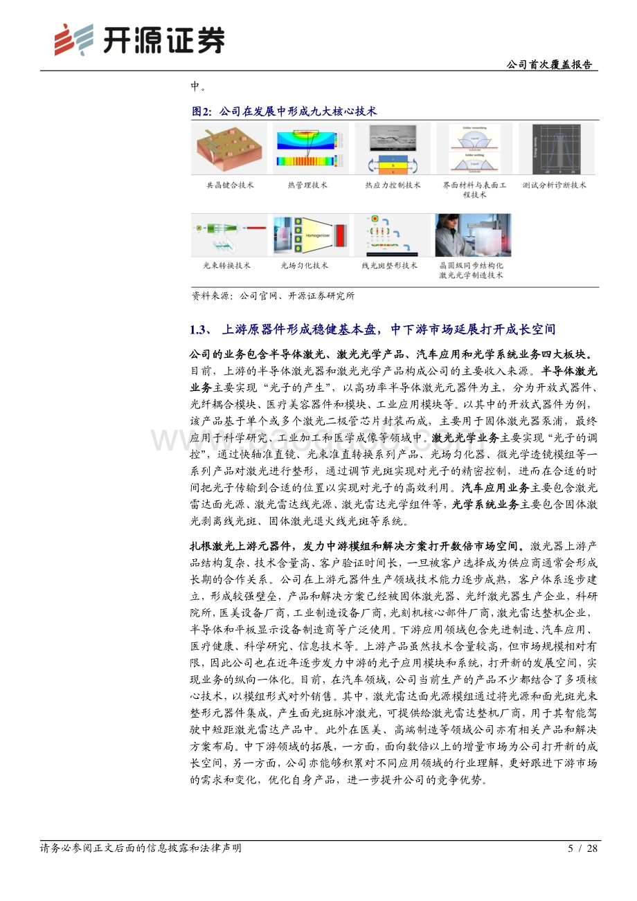 深度报告-20211231-开源证券-炬光科技-688167.SH-公司首次覆盖报告_光子魔术大师_进军激光雷达打开千亿市场空间_28页_2mb.pdf_第5页